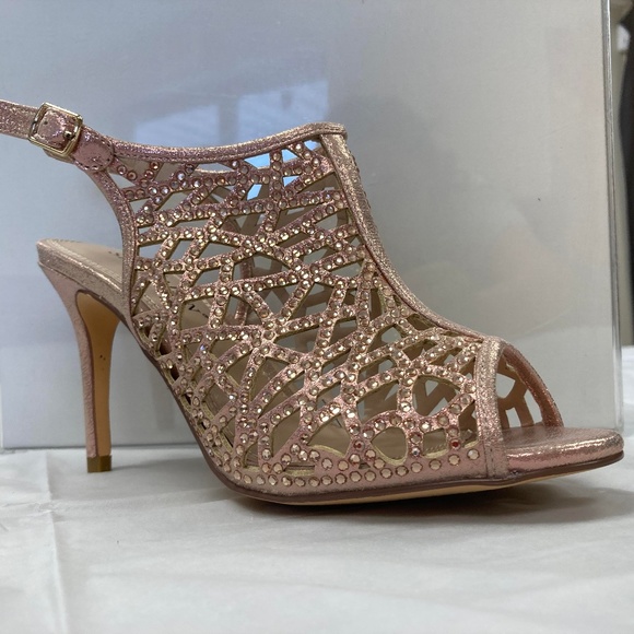 Sean Alan | Shoes | Sean Alan Savannah Rose Gold Peep Toe Eyelet ...